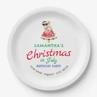 Christmas in July Naughty or Nice Toddler Birthday Paper Plates