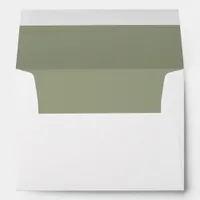 A7 Wedding Envelopes (Sage Green) Return Address