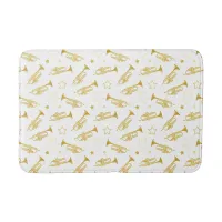 Trumpet Player Jazz Musician Bath Mat