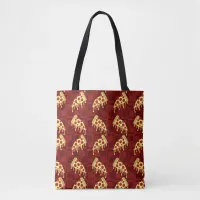 Pepperoni Pizza Pie Slices Yummy Pattern Tote Bag