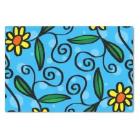 Abstract Floral Tissue Paper