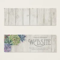 Succulents and Rustic Wood Website Insert ID515