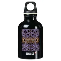 Goth Purple Ornament With Skull Aluminum Water Bottle