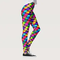 [Fun with Stripes] Pattern #7b  Rainbow Helix Leggings