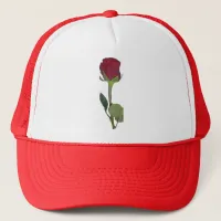 Red Rose Trucker Hat