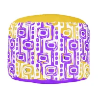 Retro Purple & Yellow Geometric Pattern