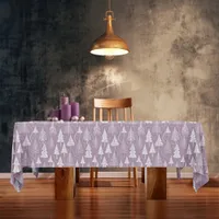 Purple Christmas Pattern#6 ID1009 Tablecloth