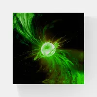 Green colored  star paperweight