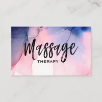 *~* Massage Therapist * Massage Therapy Watercolor Business Card