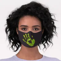 Ethereal Glowing Ghoul Handprint Premium Face Mask