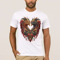 Enchanted Dragon Stain Glass Design T-Shirt