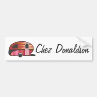 Retro Art Caravan Owner's Bumper Sticker