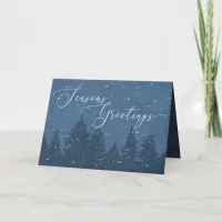 Elegant Corporate Business Winter Holiday Blue