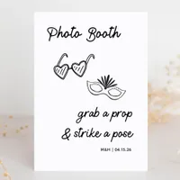 Photo Booth Prop Modern Minimalist Wedding Sign