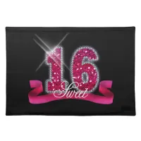 Sweet Sixteen Sparkle Pink ID117 Placemat