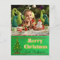 Christmas Tree  Postcard Personalized