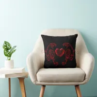 Romantic, Delicate Goth Throw Pillow