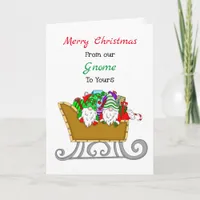 Christmas Gnomes | From Our Gnome to Yours Card