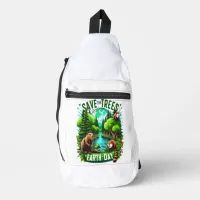 Save Trees on Earth Day Sling Bag