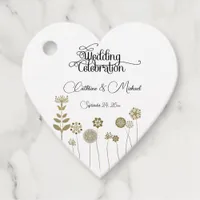 Elegant Timeless Soft Gold Floral Minimalism Favor Tags