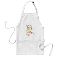 deck the halls adult apron