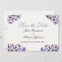 Romantic and Poetic Pastel Lilac Watercolor Save The Date