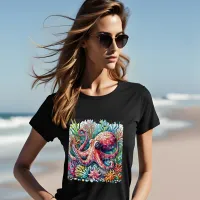 Rhythmic Octopus Jamming on Drums T-Shirt