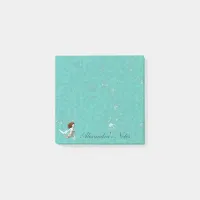 Pretty Koi Mermaid Swimming Underwater Post-it Notes