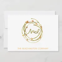 *~* NOEL Wreath - Office Business  Holiday Card