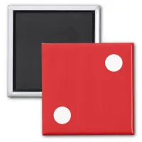 2 Red Dice Magnet