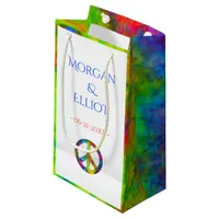 [Atomic Tie-Dye] Rainbow Peace Sign Favor Gift Bag