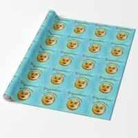 Over the Moon Baby Shower Celebration Wrapping Paper