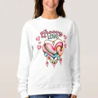 Groovy Love Retro Sweatshirt