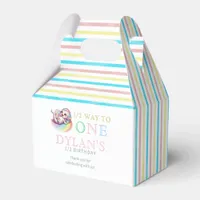 Little Dragon Halfway to One Pink 6 Month Birthday Favor Boxes