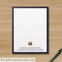 Monogram Business Letterhead