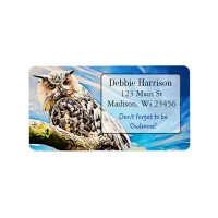 Personalized Owl Quote Return Address Labels