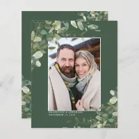 Budget Eucalyptus Wedding Photo Save the Date