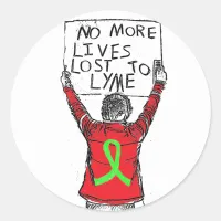 No More Lives Lost to Lyme Disease Sticker