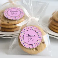 Thank You Fruit Pattern First Birthday Party  Classic Round Sticker