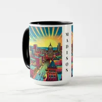 Madison, Wisconsin Skyline at Sunset   Mug