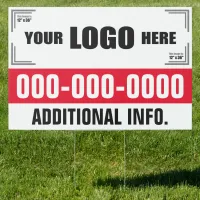 24" x 36" Your Logo Here Yard Sign