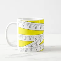 Measuring Tape Yellow Novelty Coffee Mug