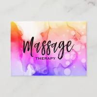 *~* Massage Therapist Massage Therapy Watercolor Business Card