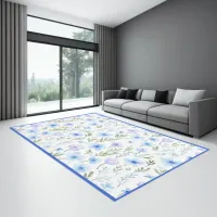 Blue and Green Floral | Rug