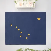 Eight Stars of Gold on a Field of Blue Outdoor Rug