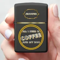 Chic Ignition tool for coffee and dog lovers Zippo Lighter