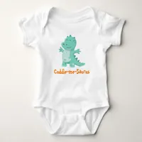 Cuddle-Me-Saurus: Huggable Dino Delight Baby Bodysuit