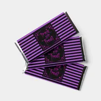 Halloween Poison Purple Trick or Treat Hershey Bar Favors