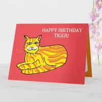 Redheads ginger cats tabby red hair birthday card