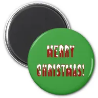 Merry Christmas Snowcap Fonts Magnet